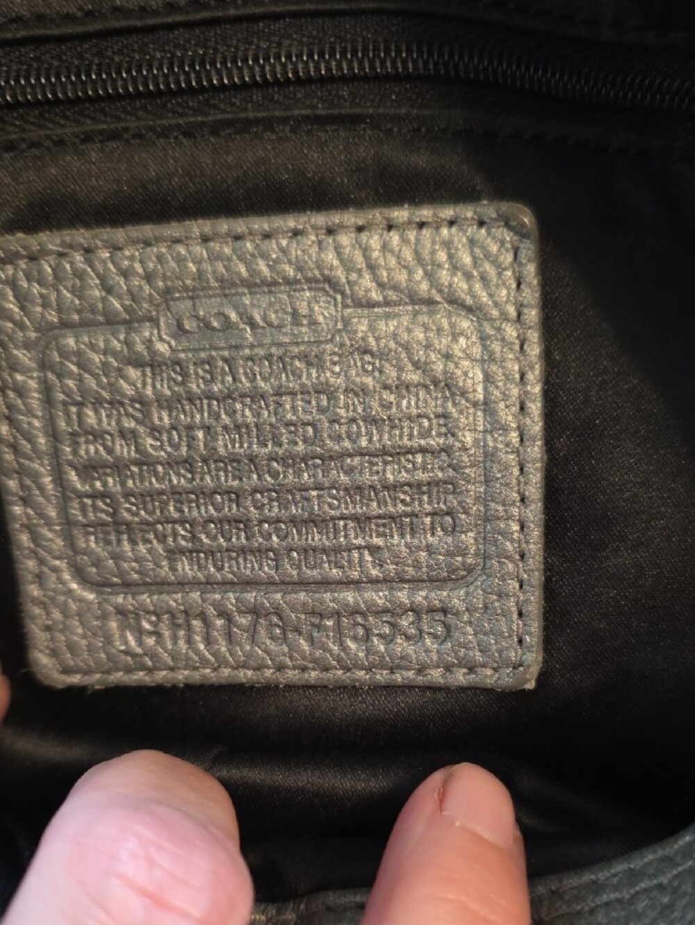 Coach Pebbled Leather Shoulder Hobo in Gray - Picture 2 of 10